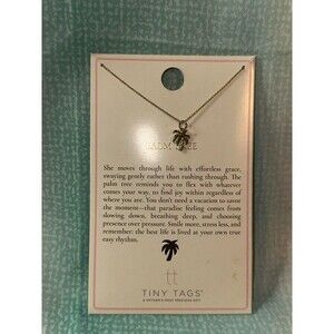 Tiny Tags Palm Tree Necklace